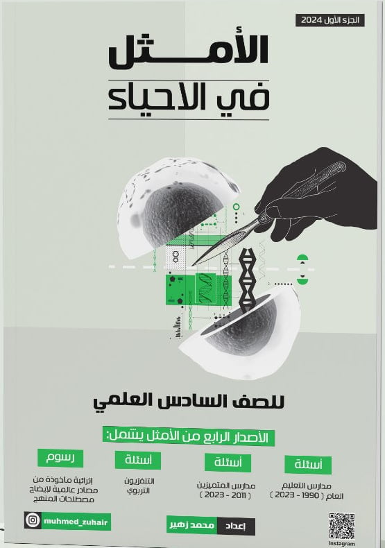 ملزمة احياء محمد زهير السادس العلمي 2024 الجزء الاول PDF