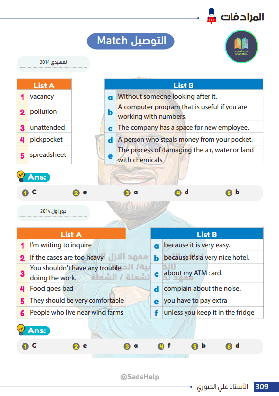 ملزمة وزاريات توصيلات الانكليزي علي الجبوري السادس الاعدادي 2024 العلمي و الادبي PDF