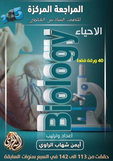 ملزمة مراجعة مركزة احياء ايمن شهاب الراوي السادس العلمي 2025 PDF