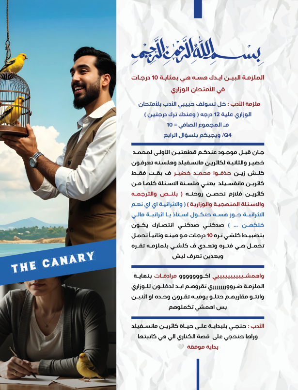 ملزمة ادب الانكليزي محمد العبيدي السادس الاعدادي 2025 العلمي و الادبي PDF