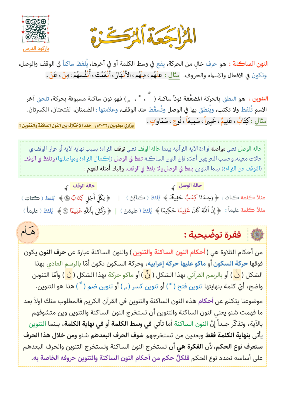 ملزمة مراجعة مركزة اسلامية ساجد العكيلي السادس الاعدادي 2025 العلمي و الادبي PDF