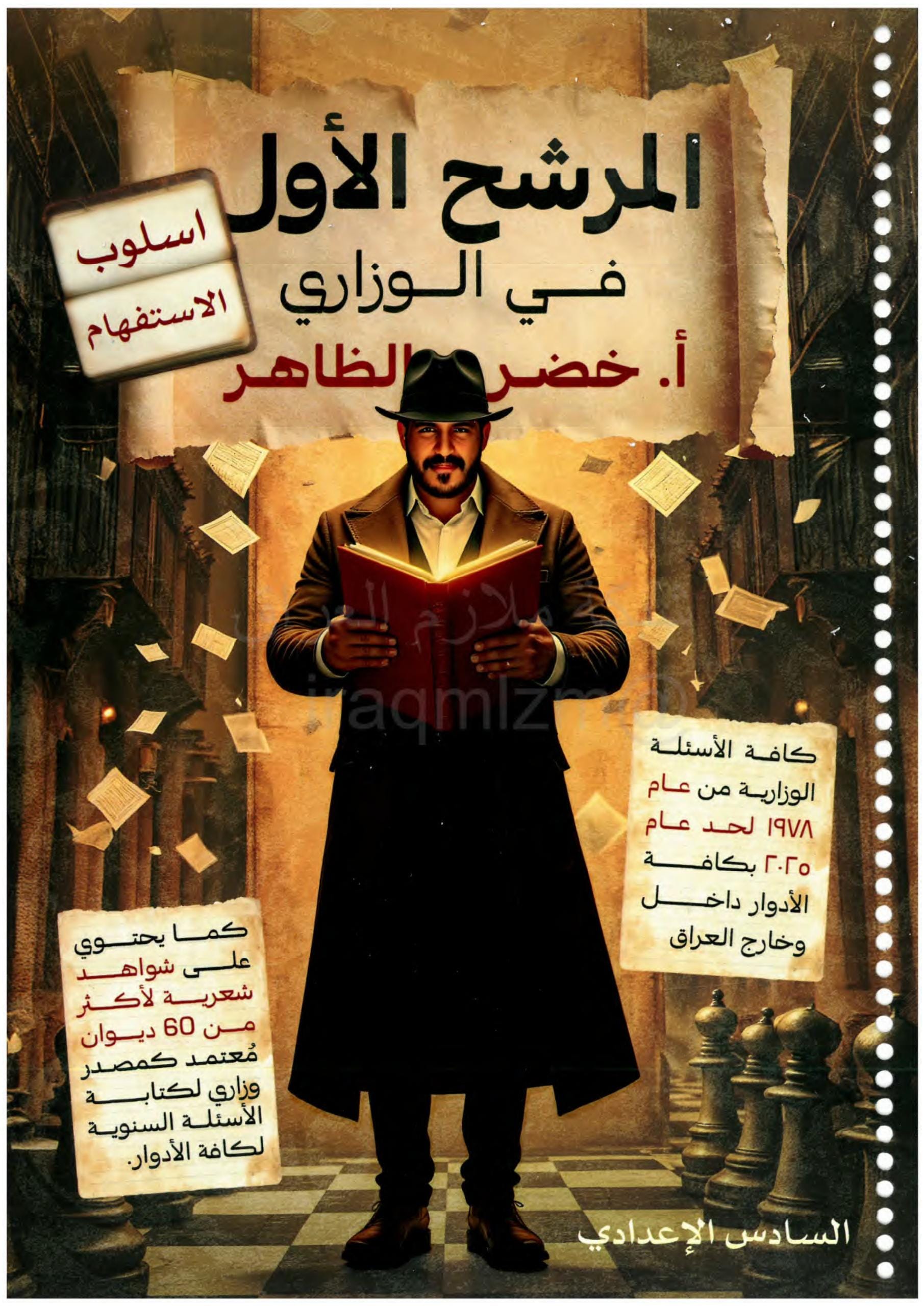 ملزمة وزاريات الاستفهام خضر الظاهر السادس الاعدادي 2026 العلمي و الادبي PDF