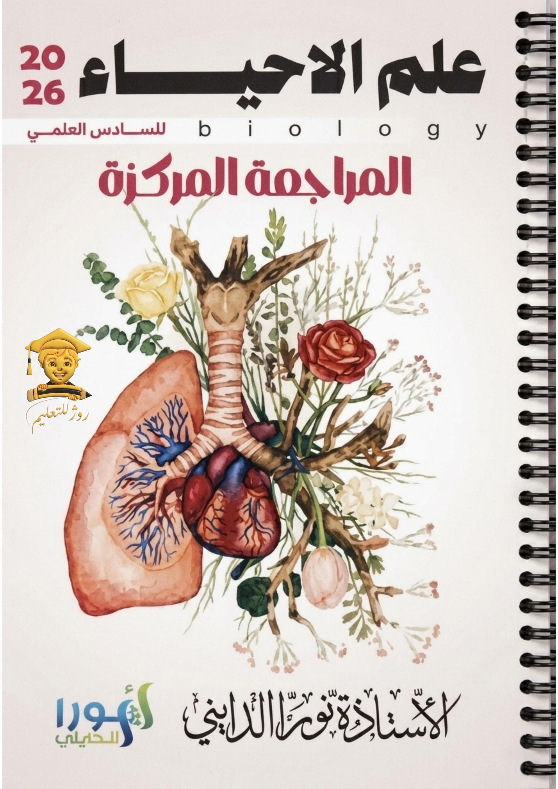 ملزمة مراجعة مركزة احياء نورا الدايني السادس العلمي 2026 PDF